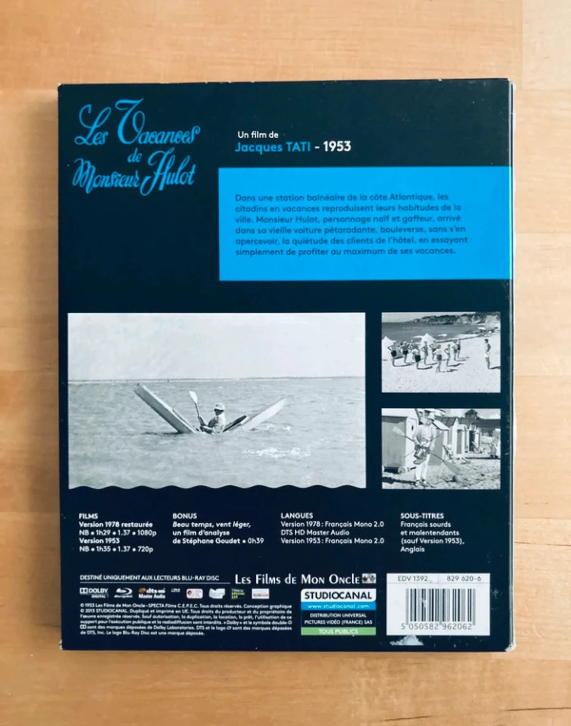 Blu-ray digipack Las vacaciones del Sr. Hulot de Jacques Tati. – photo 2